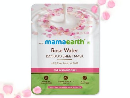 Mamaearth Rose Water Bamboo Sheet Mask with Rose Water & Milk For Discount