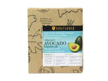 Soulflower Cold Pressed Avocado Carrier Oil Pure & Natural Online Sale