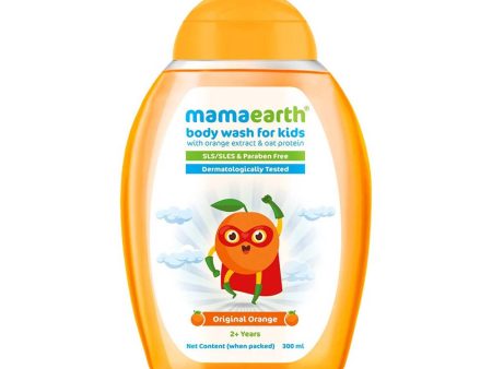 Mamaearth Original Orange Body Wash For Kids with Orange & Oat Protein Supply