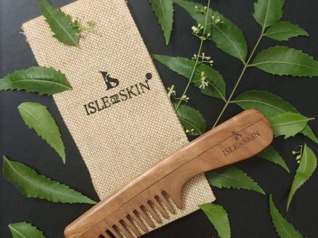 Isle Of Skin Neem Comb - With Handle For Sale