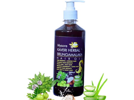 Mysore Kaveri Herbal Brungamalaka Hair Oil Cheap