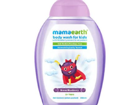 Mamaearth Brave Blueberry Body Wash For Kids with Blueberry & Oat Protein Cheap