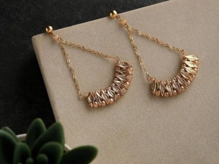 Bling Accessories Fine Brass Metal Chain Earrings on Sale