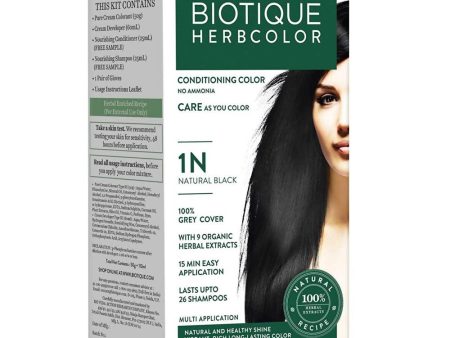 Biotique Bio Herbcolor 1N Natural Black Conditioning Color on Sale