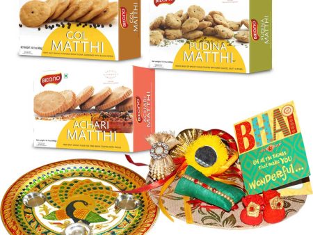 Bikano Mathi Magic Rakhi Puja Thali Gifts Cheap