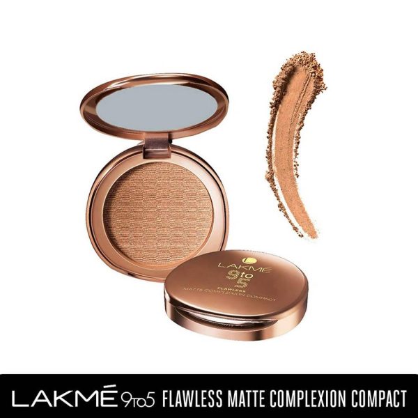 Lakme 9 To 5 Flawless Matte Complexion Compact - Apricot Supply