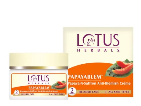 Lotus Herbals Papayablem Papaya-N-Saffron Anti-Blemish Creme Supply