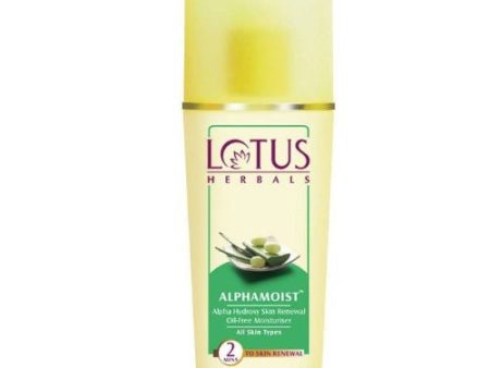 Lotus Herbal Alphamoist Alpha Hydroxy Skin Renewal Oil Free Moisturiser For Sale