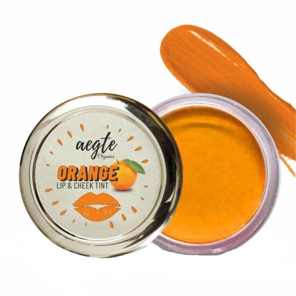 Aegte Organics Orange Peel Lip & Cheek Tint Balm For Cheap