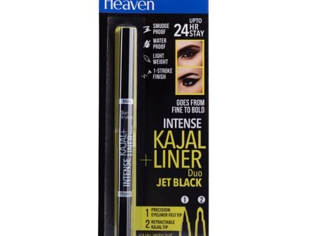 Blue Heaven Intense Kajal + Liner Duo Jet Black Discount