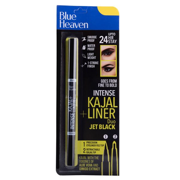 Blue Heaven Intense Kajal + Liner Duo Jet Black Discount