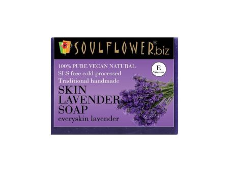 Soulflower Lavender Handmade Soap with Real Lavender Online Sale