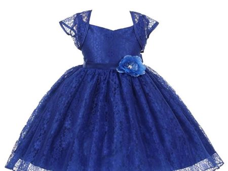 Asmaani Baby Girl s Blue Colour Satin A-Line Maxi Full Length Dress (AS-DRESS-22159) Sale