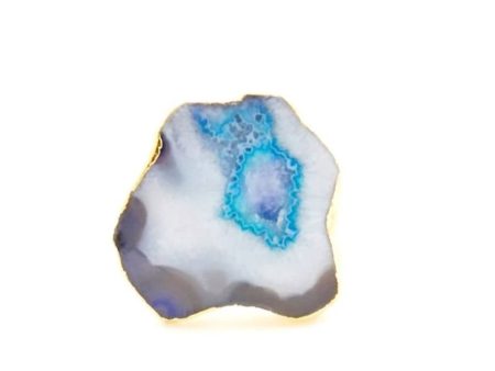 Bling Accessories Agate Natural Stone Statement Finger Ring Online now