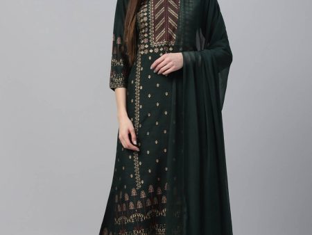 Cheera Printed Kurta Palazzo With Dupatta Set (CH117KPD) Online Sale