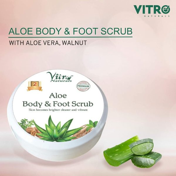 Vitro Naturals Aloe Body & Foot Scrub Fashion